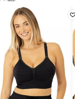 Kindred Bravely Maternity Black Nursing Bra Size Medium